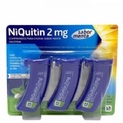 NIQUITIN 2 MG COMPRIMIDOS PARA CHUPAR SABOR MENTA, 60 (3 x 20) comprimidos