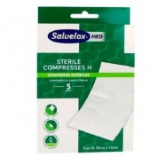 Salvelox med sterile compresses (5 apositos talla m 7,5 cm x 5 cm)