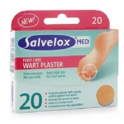 Salvelox Med Wart Plaster Verrugas Apósito Adhesivo con ác. salicilico (20 ud)