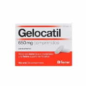 GELOCATIL 650 mg COMPRIMIDOS, 20 comprimidos