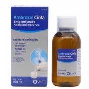 AMBROXOL CINFA 6 MG/ML JARABE, 1 frasco de 200 ml (PET + cierre PP)