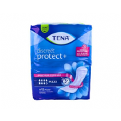 Absorbente incontinencia orina ligera tena discreet maxi 12 bolsas promobox 12 unidades - tena discr