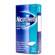 NICOTINELL COOL MINT 2 mg CHICLE MEDICAMENTOSO, 24 chicles
