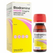 BIODRAMINA  INFANTIL 4 mg/ml SOLUCION ORAL , 1 frasco de 60 ml