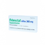 FEBRECTAL NIÑOS 300 MG SUPOSITORIOS , 6 supositorios
