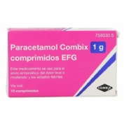 PARACETAMOL COMBIX 1 G COMPRIMIDOS EFG, 10 comprimidos