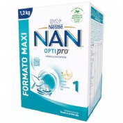 Nan optipro 1 leche lactantes  2 envases 600 g pack ahorro