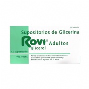 SUPOSITORIOS DE GLICERINA ROVI ADULTOS, 12 supositorios