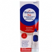 RHINOVIN DUO 0,5 mg/ml + 0.6 mg/ml SOLUCION PARA PULVERIZACION NASAL, 1 envase pulverizador de 10 ml