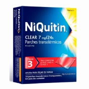 NIQUITIN CLEAR 7 MG/24 H PARCHES TRANSDERMICOS , 14 parches