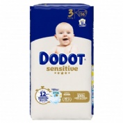 Pañal infantil dodot sensitive talla 3 6-10 kg 56 unidades