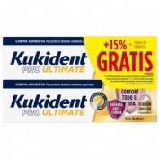 Kukident fijacion todo el dia  2 tubos 47 g sin sabor