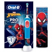Cepillo dental electrico recargable infantil - oral-b vitality pro kids 3 + spiderman + tc (1 unidad