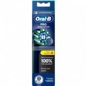Oral-B Cross Action XL Recambio Cepillo Dental Eléctrico 6 Cabezales Color Negro