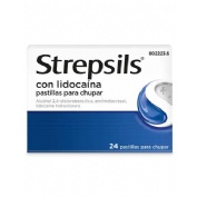STREPSILS CON LIDOCAINA PASTILLAS PARA CHUPAR , 24 pastillas