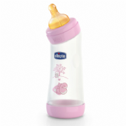 Chicco Biberón Angular Caucho rosa (1 ud)