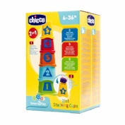 Chicco juguete 2 en 1 cubos apilables 6-36 meses