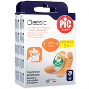 Pic classic con bactericida - aposito adhesivo (20 unidades surtido)