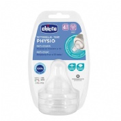 Tetina silicona flujo rapido - chicco physio (+ 4 meses 2 unidades)