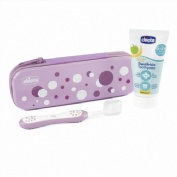 Chicco set higiene dental rosa 6-36m