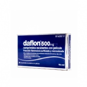 DAFLON 500 MG COMPRIMIDOS RECUBIERTOS CON PELÍCULA, 30 comprimidos