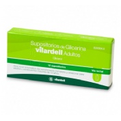 SUPOSITORIOS DE GLICERINA VILARDELL ADULTOS, 12 supositorios