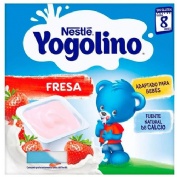Nestle yogolino  4 envases 100 g sabor fresa