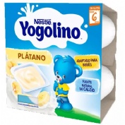 Nestle yogolino  4 envases 100 g sabor platano