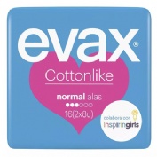 Evax Cottonlike Normal Compresas con alas (16 ud)