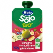 Hero baby solo manzana platano fresa y arandanos (1 envase 100 g)