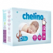 Chelino Fashion & Love Pañal infantil Talla 2: 3 - 6 kg (28 ud)