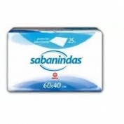 Sabanindas Extra Protector de Cama 60 x 40 cm (25 ud)