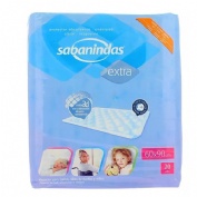 Sabanindas Extra Protector de Cama 60 x 90 cm (20 ud)