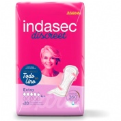 Compresa perdidas leves - indasec discreet (extra b20 20 unidades promo indabox)