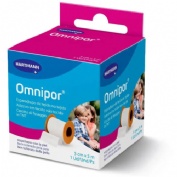 Esparadrapo hipoalergico - omnipor papel (1 unidad 5 m x 5 cm)