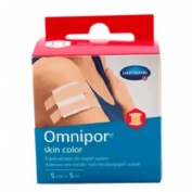 Esparadrapo hipoalergico omnipor skin color 1 unidad 5 m x 5 cm - omnipor skin color