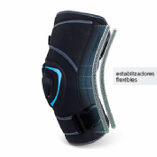 Rodillera elastica con flejes y cinchas m