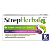 Strepherbal (16 pastillas para chupar sabor sauco y equinacea)