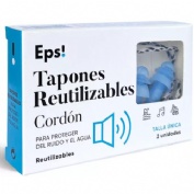 Tapones de silicona reutilizables - cordon eps! (2 unidades)