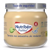 Nutribén Potito Introducción a la ternera con menestra de verduras +4m (120 g)