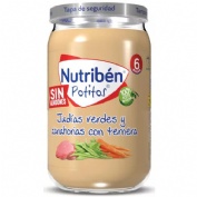 Nutribén Potito Ternera con judías verdes y zanahorias +6m (235 g)