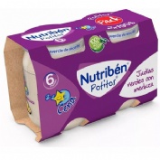 Nutribén Potito Judías verdes con merluza +6m (190 g x 2 ud)