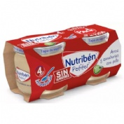 Nutriben potitos arroz y zanahorias con pollo (2 envases 120 g)