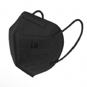 Mascarilla autofiltrante antiparticulas ffp2 nr interapothek 4 unidades color negra - interapothek