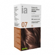 Interapothek  coloracion capilar natural organic  1 kit tono 07 rubio medio