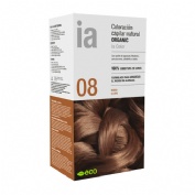 Interapothek  coloracion capilar natural organic  1 kit tono 08 rubio claro