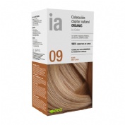 Interapothek  coloracion capilar natural organic  1 kit tono 09 rubio muy clarito