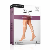 Farmalastic Media corta (a-d) compresión normal puntera cerrada talla Grande color beige (2ud)
