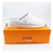 Zuecos - hankshoes relax (blanco talla 37)