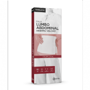 Faja lumboabdominal abierta velcro farmalastic 1 unidad talla mediana color beige - farmalastic